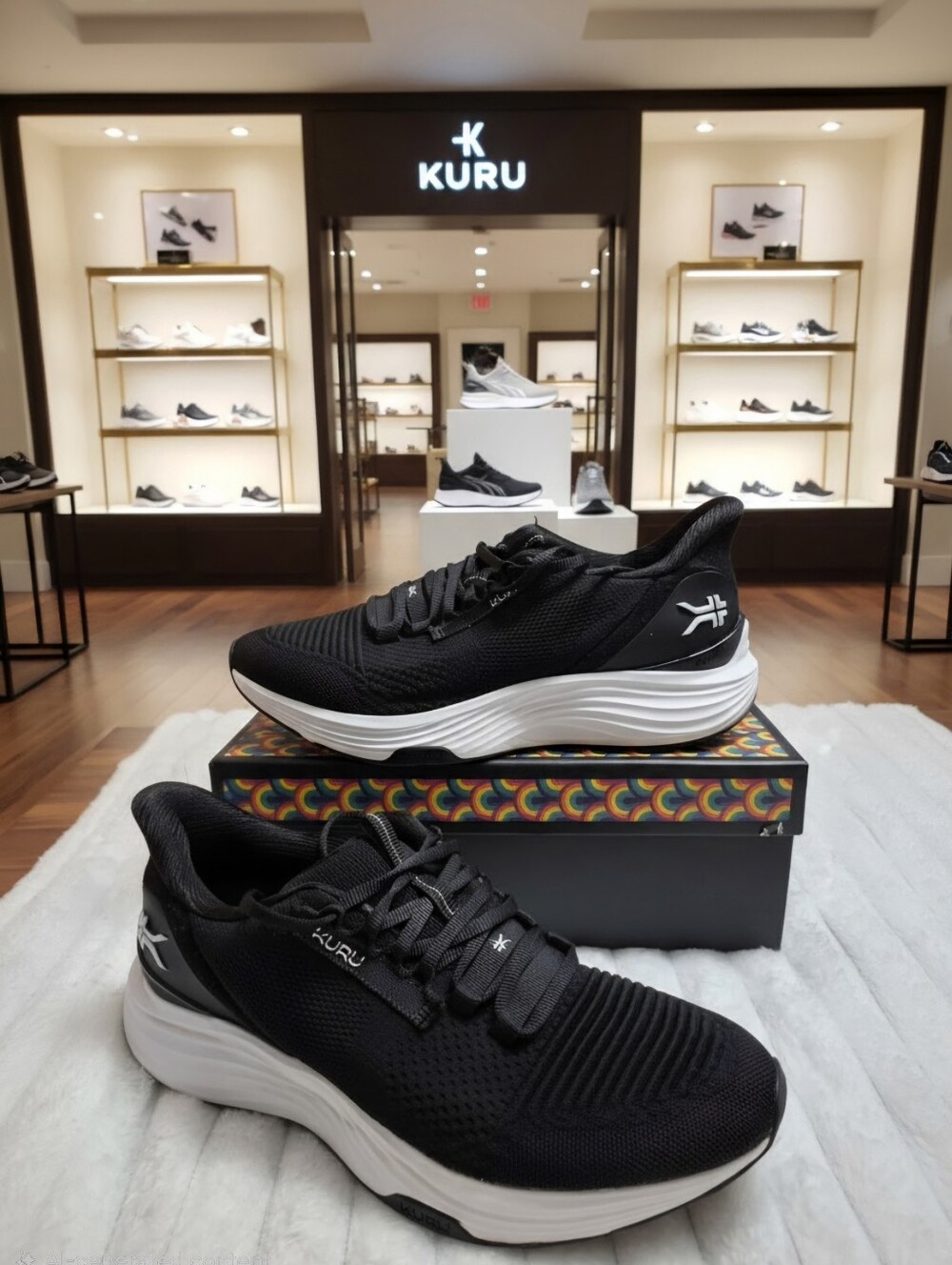 Kuru Cloud Atom 2 Men's Sz 9.5 Wide Running orthopedic Shoes W Defect